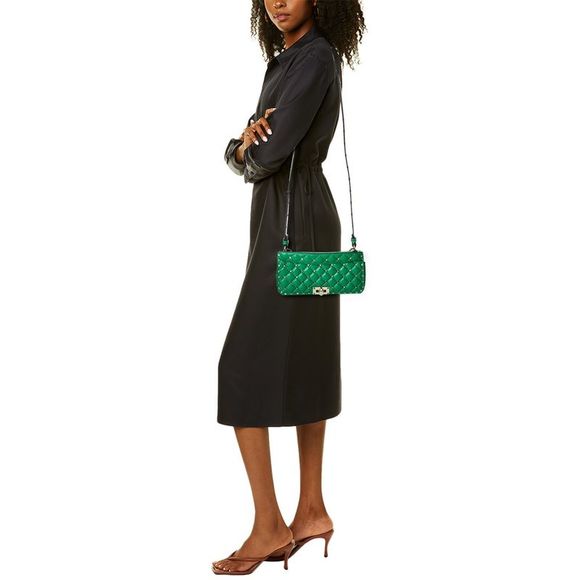 Valentino Rockstud Spike Leather Shoulder Bag - Picture 4 of 5